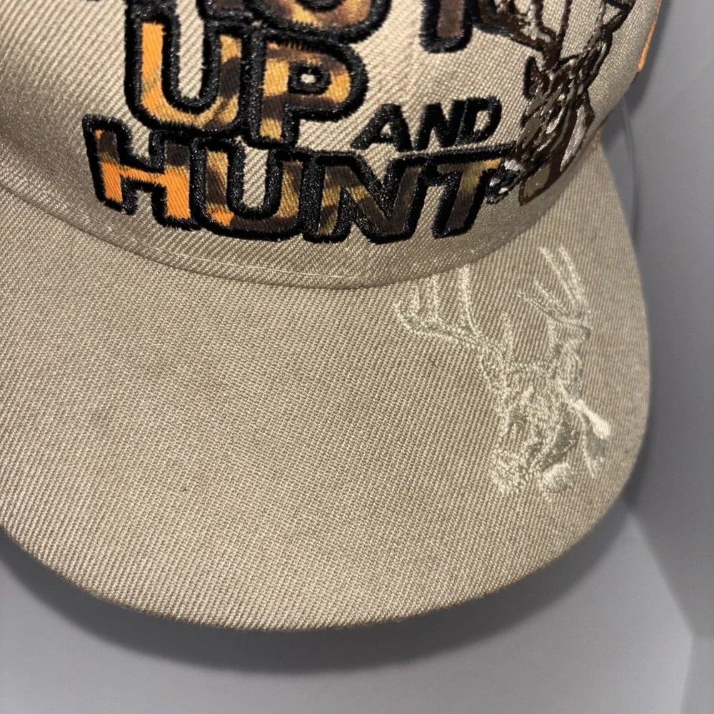 Shut Up And Hunt Orange Camo Adjustable‎ Cap